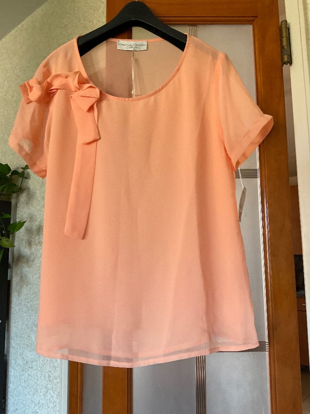 Cristina Gavioli Peach Blouse NWT